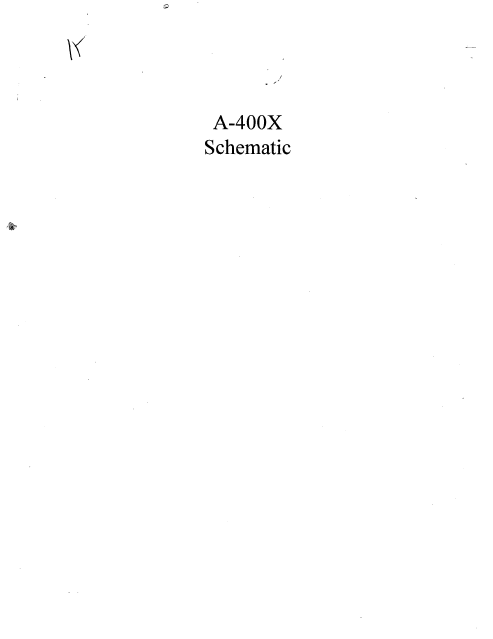 CARVER A-400X Schematics