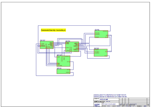 DENON A75 Plus AMP Top Sheet Schematics
