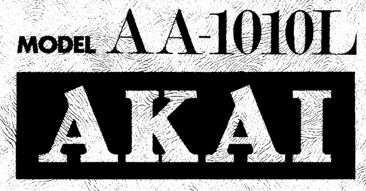 AKAI AA-1010L Parts List Service Manual