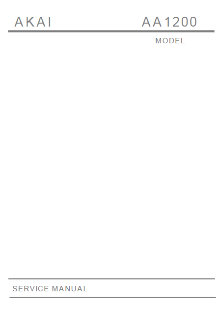 AKAI AA-1200 Schematics