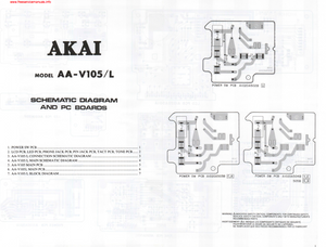 AKAI PC Board AA-V105L Schematics