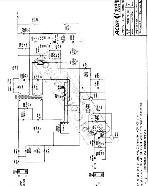 ACER 7177IS Schematics