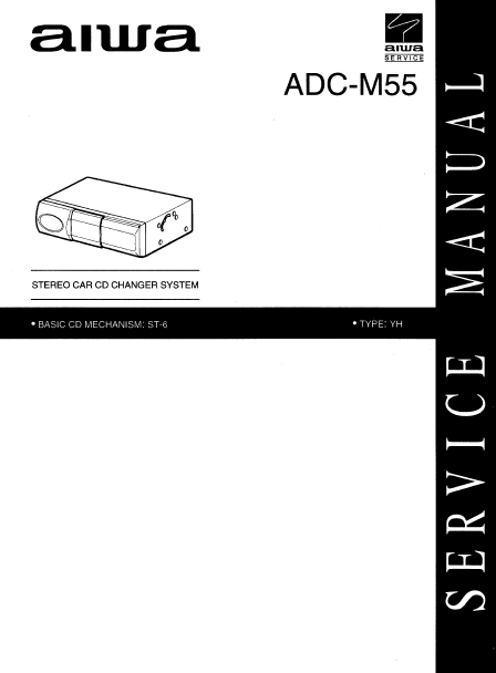 AIWA ADC-M55 Stereo Car CD Changer System Service Manual
