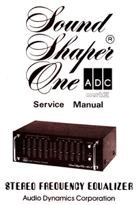 ADC SS1 Stereo Equalizer Service Manual