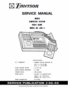 Emerson Model ADV-1 Service Manual