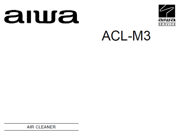 AIWA ACL-M3 Air Cleaner Schematics