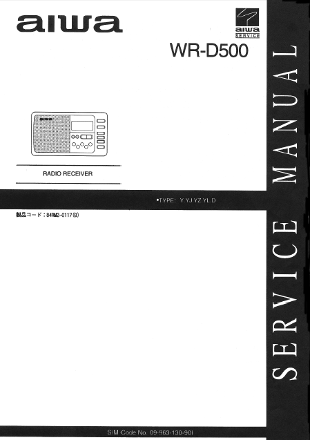 AIWA WR-D500 Radio Receiver Operation Manual