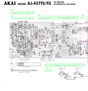 AKAI Model AJ-457FS FU Schematics