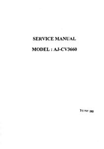 AKAI Model AJ-CV3660 Service Manual