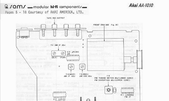 AKAI AA-1010 Modular HI-Fi Components Schematics