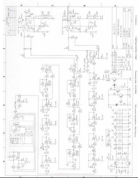 ALESIS M1 Active Monitor Amplifier Schematic