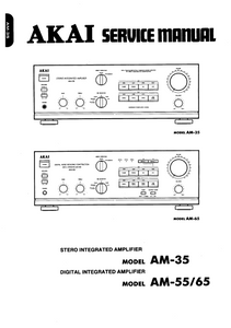 AKAI Model AM 35 and AM 55-65 Service Manual