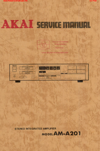 AKAI AM-A201 Stereo Integ Amp Service Manual