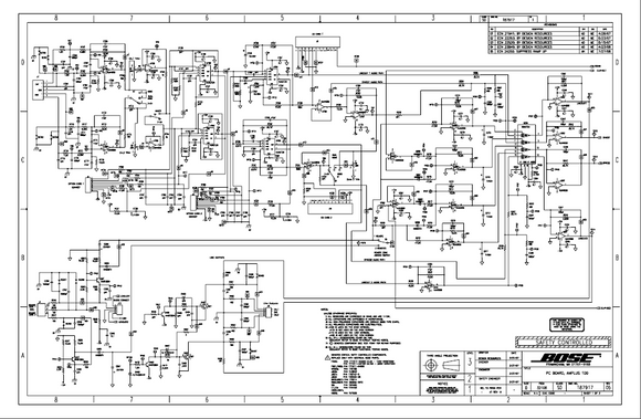 BOSE AMPLUS100 PCB Schematics