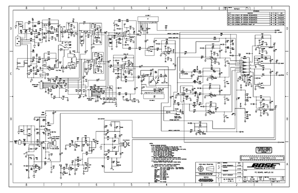 BOSE AMPLUS50 PCB Schematics
