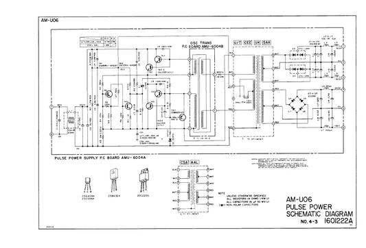 AKAI AM-U06 Pulse Power Schematics