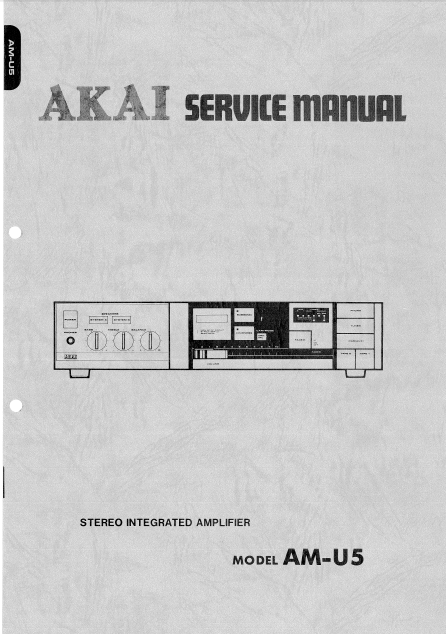 AKAI AM-U5 Service Manual