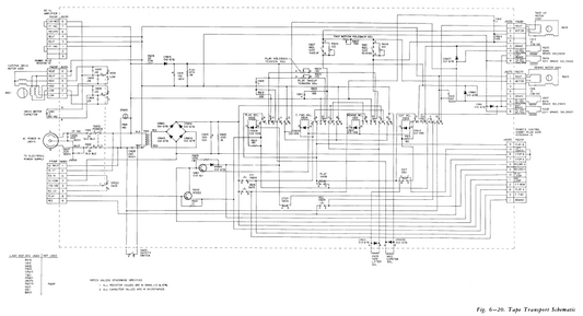 AMPEX 440 Tape Transport Schematics