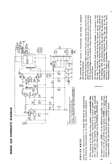 AMPEX 620 Schematics