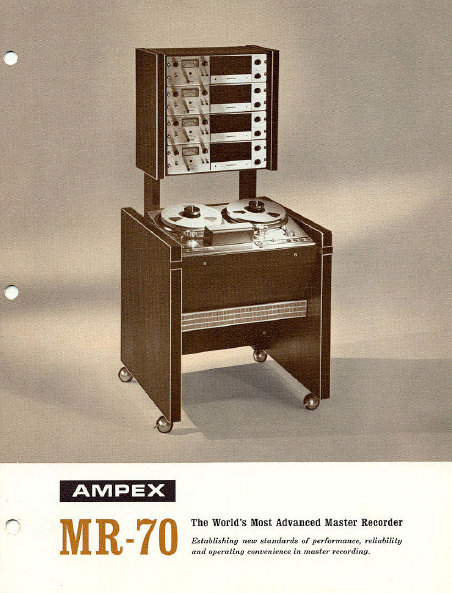 AMPEX MR-70 Master Recorder Operation Manual