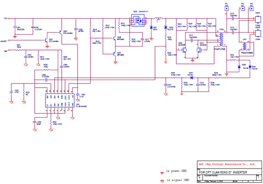 AMC AOC-PWPC5215A1 Inverter Schematics