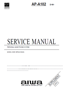 AIWA AP-A102 Personal Handy Phone Service Manual