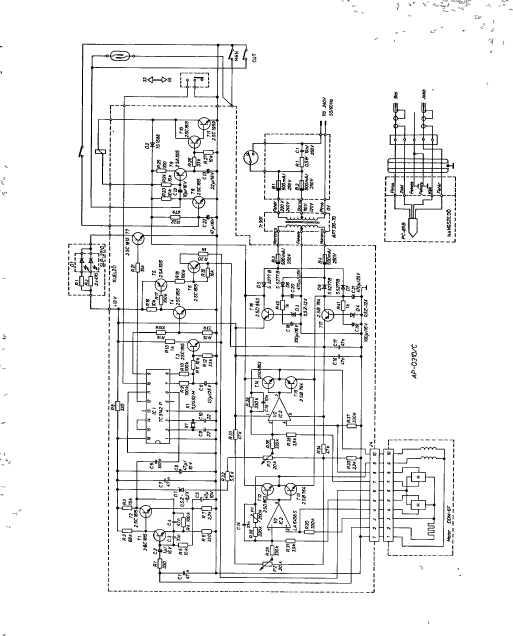 AKAI AP-Q310C Quarts Full Auto Turntable Schematic