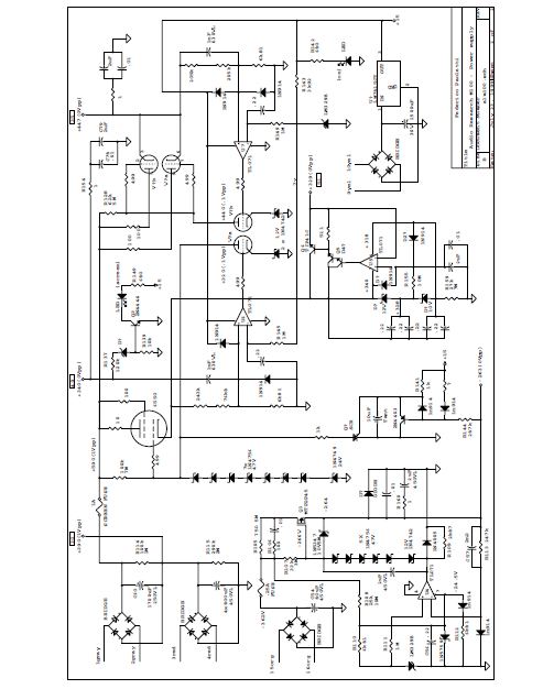 AUDIO RESEARCH ALM100 Power Supply Schematic