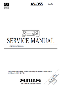 AIWA AV-D55 HC Stereo AV Receiver Service Manual