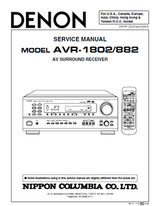 DENON AVR-1802_882 Service Manual