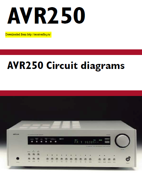 DENON AVR-250 Circuit Schematics