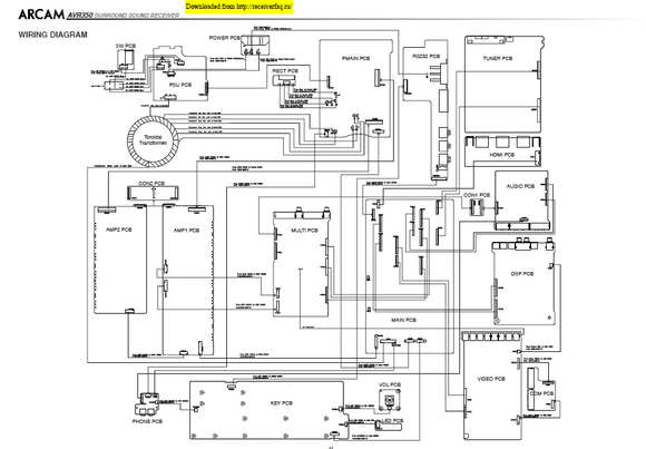 DENON AVR-350 Wiring Schematics