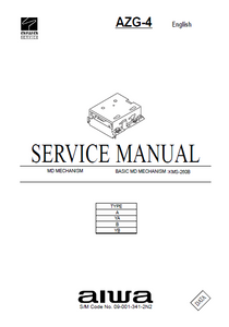 AIWA AZG-4A MD Mechanism Service Manual