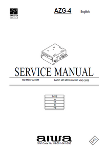 AIWA AZG-4 MD Mechanism Service Manual