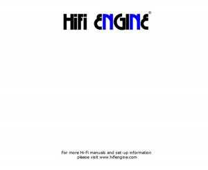 Acoustic HiFi Research Electronics Service Manual