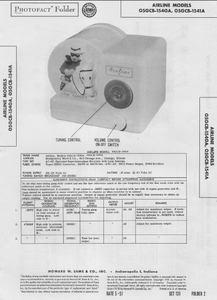 AIRLINE 05GCB-1540A Photofact Instruction Manual