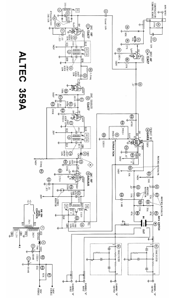 ALTEC LANSING 359A FM Stereo Multiplex Adapter Schematic