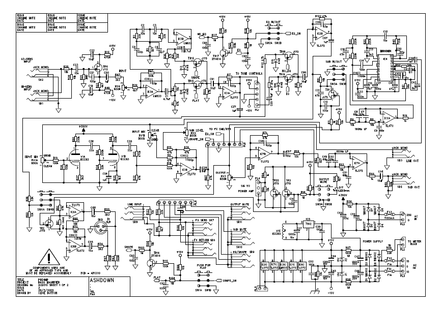 Ashdown ABM500 Schematic