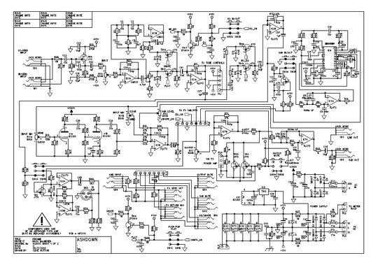 Ashdown ABM500 Schematic – Electronic Service Manuals