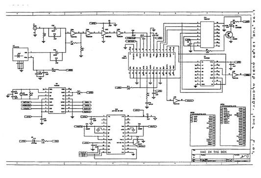 Audio Alchemy DAC in the Box Schematics