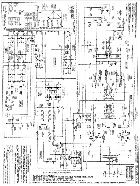 AUDIO RESEARCH D-76A Amplifier Schematics