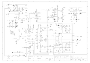 BEHRINGER B215A POWER AMPS rev F Schematic