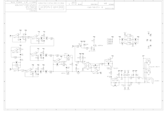 BEHRINGER B215AIN EUROLIVE rev B Schematic