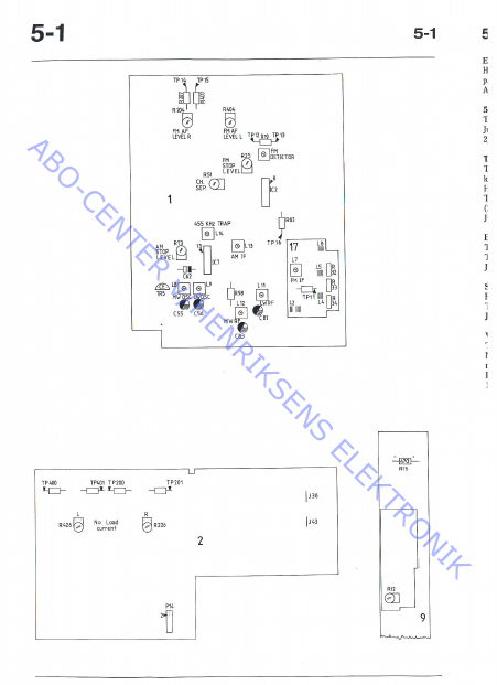 B.O Beomaster 5500 Adjustment Service Manual