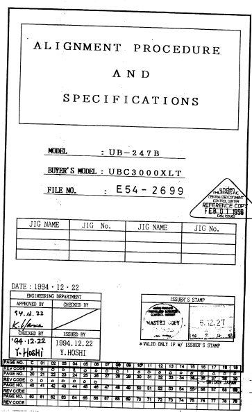BC-300XLT Service Manual