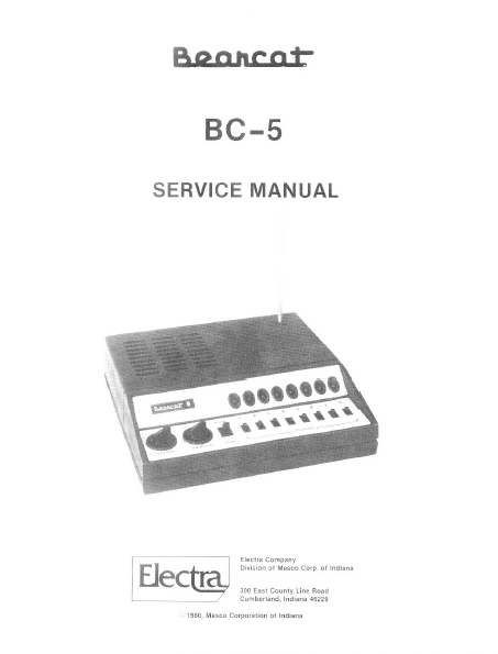 BC-5 Service Manual