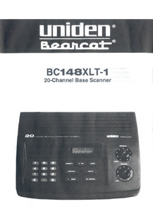 BC-XLT 148-1 OM Single Page Service Manual