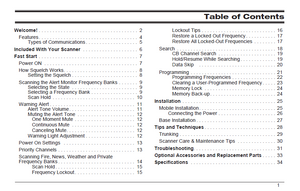 BEARCAT BCT7 Scanner Owner's Manual