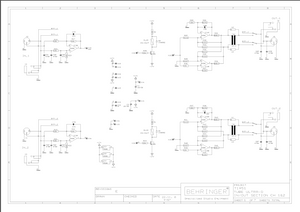 BEHRINGER T1951 TUBE ULTRA-O rev E Schematics