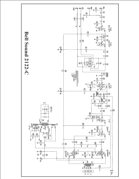 BELL HOWELL  Sound 2122-C Schematic